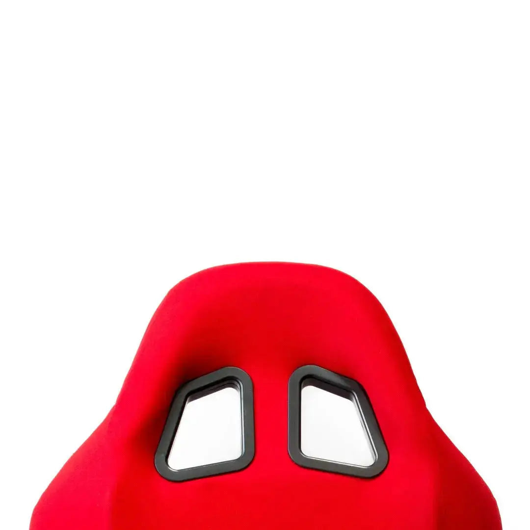 Non-Reclinable Racing Bucket Seats (Black & Red) - Each