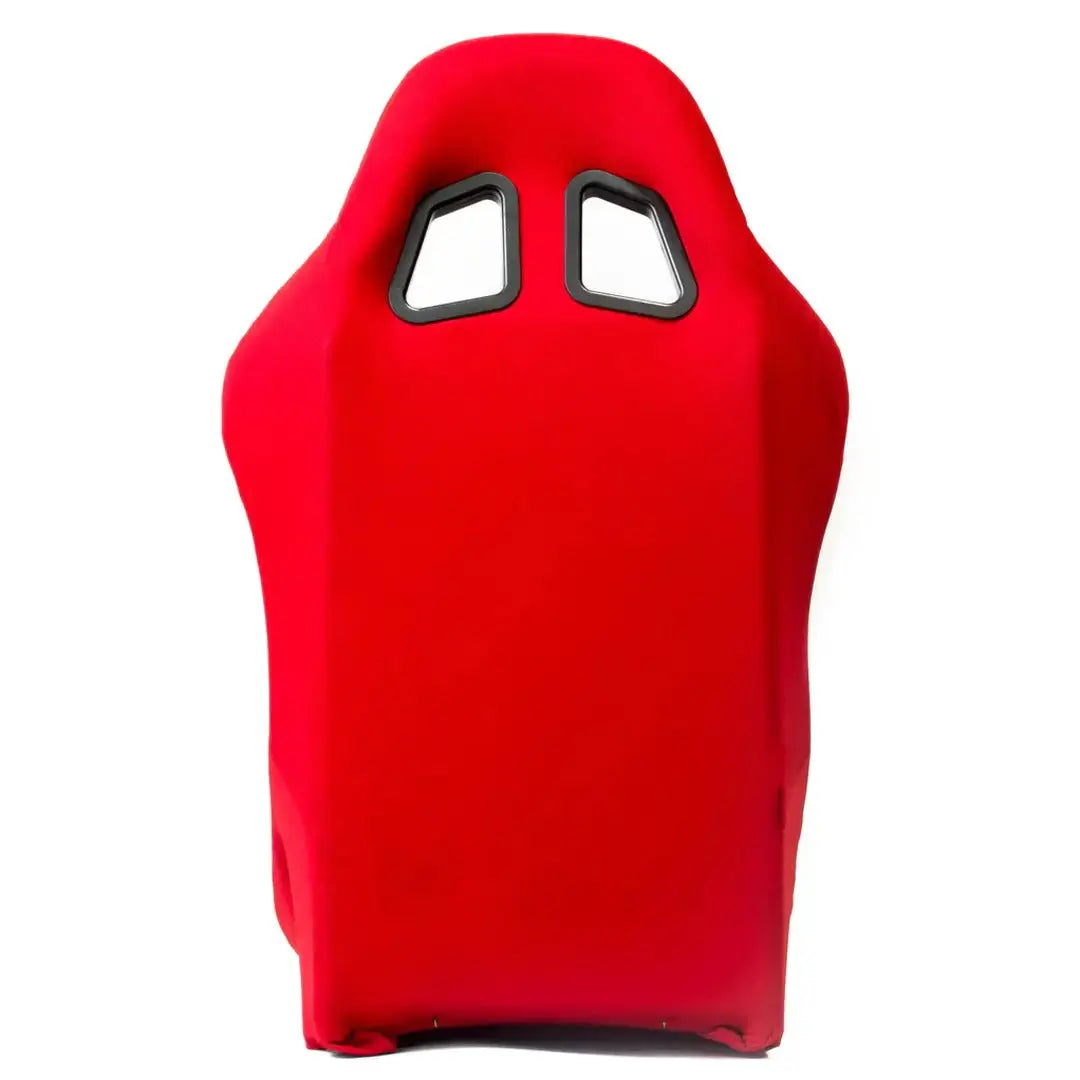 Non-Reclinable Racing Bucket Seats (Black & Red) - Each