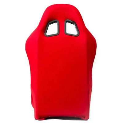 Non-Reclinable Racing Bucket Seats (Black & Red) - Each