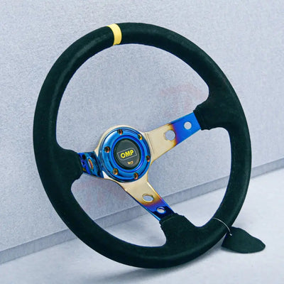 OMP Neo Chrome Drift Style Steering Wheel (350mm)