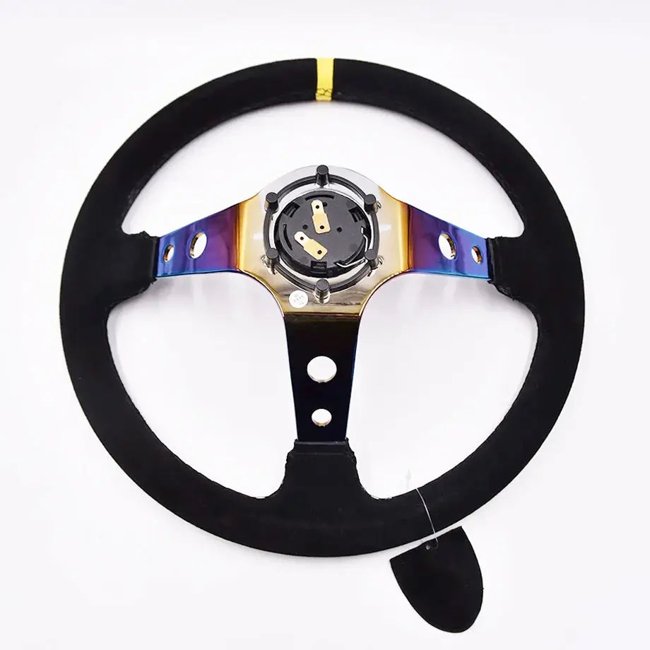 OMP Neo Chrome Drift Style Steering Wheel (350mm)