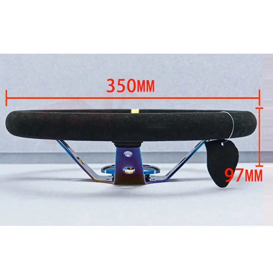 OMP Neo Chrome Drift Style Steering Wheel (350mm)