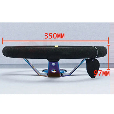 OMP Neo Chrome Drift Style Steering Wheel (350mm)