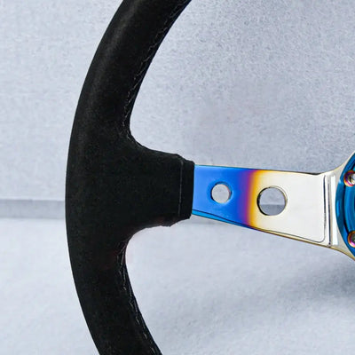 OMP Neo Chrome Drift Style Steering Wheel (350mm)
