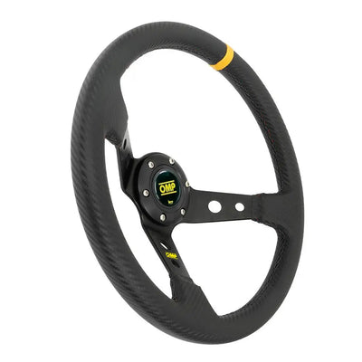 OMP Drift Style Carbon Look Steering Wheel (350mm)