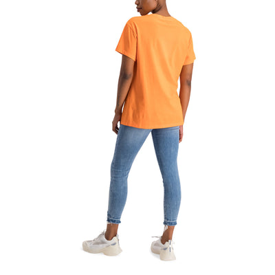 LAILA ORANGE SM LOGO TEE