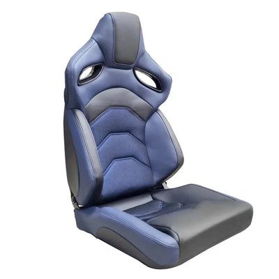 Premium Quality Reclinable Wingback Race Seats PVC + Cloth (Pair)