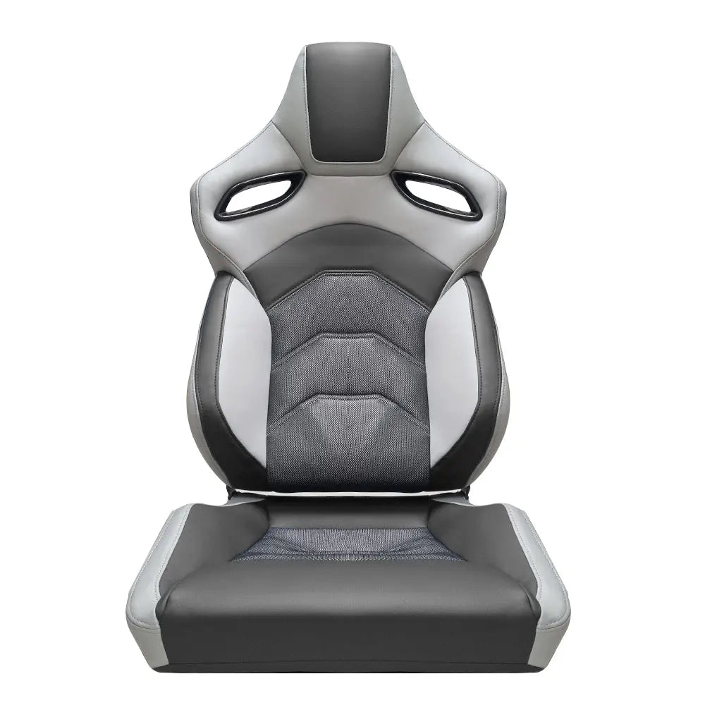 Premium Quality Reclinable Wingback Race Seats PVC + Cloth (Pair)