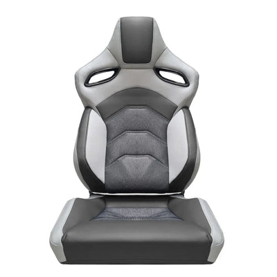 Premium Quality Reclinable Wingback Race Seats PVC + Cloth (Pair)