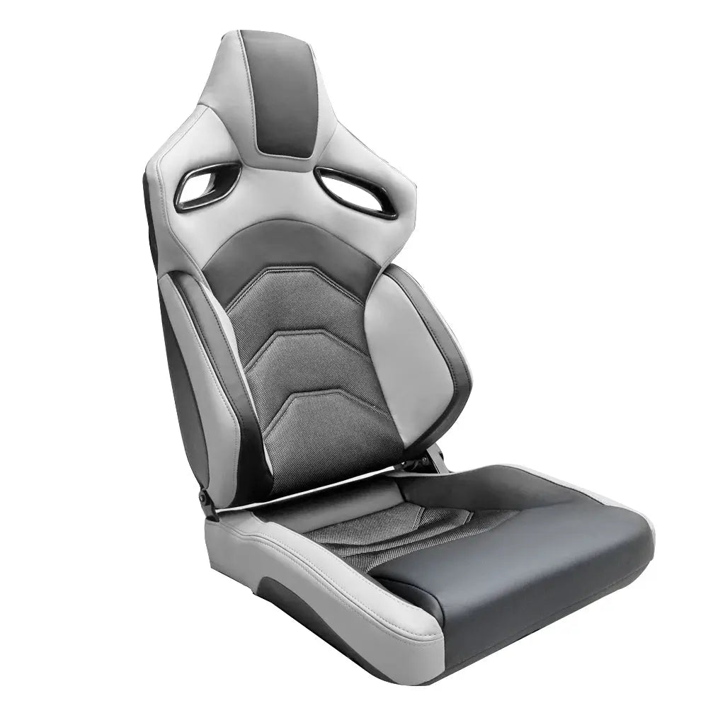 Premium Quality Reclinable Wingback Race Seats PVC + Cloth (Pair)