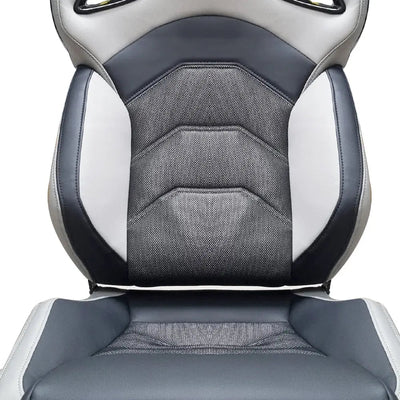 Premium Quality Reclinable Wingback Race Seats PVC + Cloth (Pair)