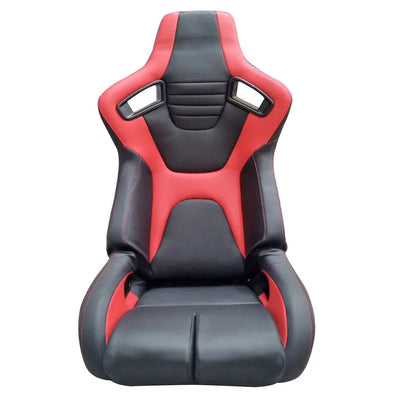 Reclinable Wingback Racing Seats PVC (Pair)