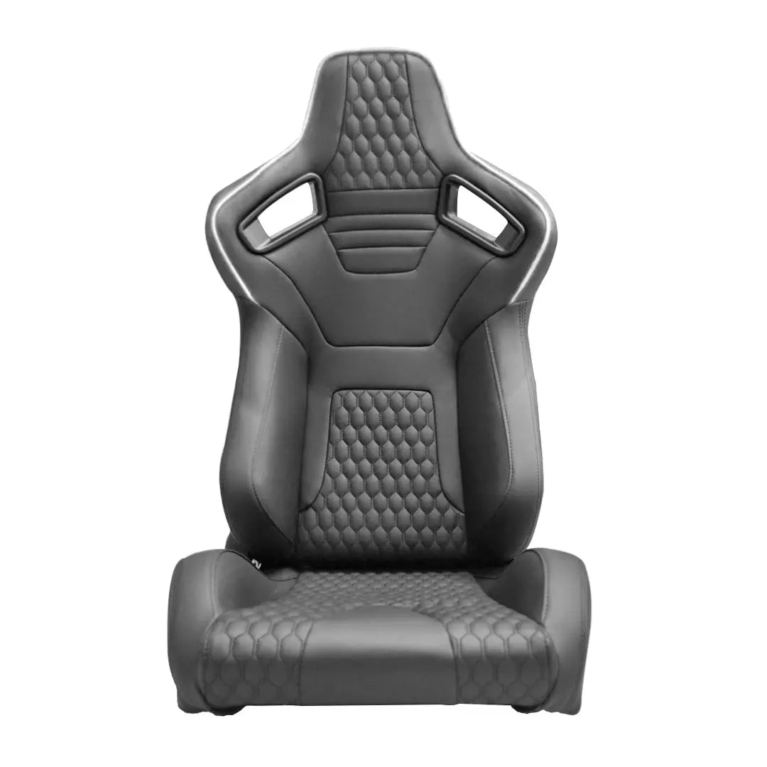 Reclinable Wingback Racing Seats PVC (Pair)