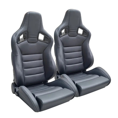 Reclinable Racing Seats PVC (Pair)