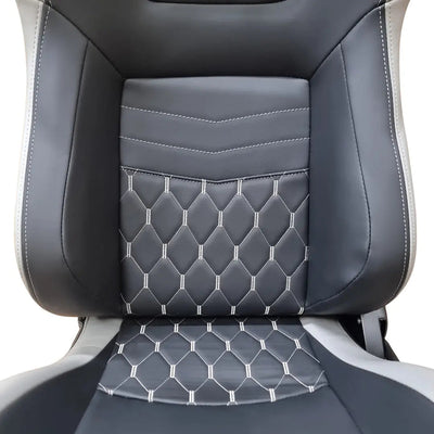Reclinable Wingback Racing Seats PVC (Pair)