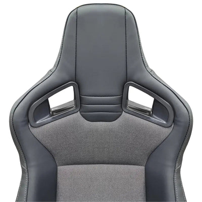 Reclinable Wingback Racing Seats PVC (Pair)