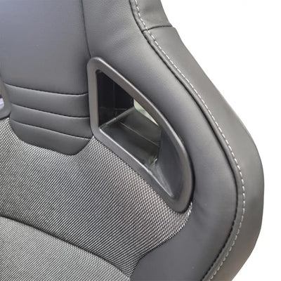 Reclinable Wingback Racing Seats PVC (Pair)