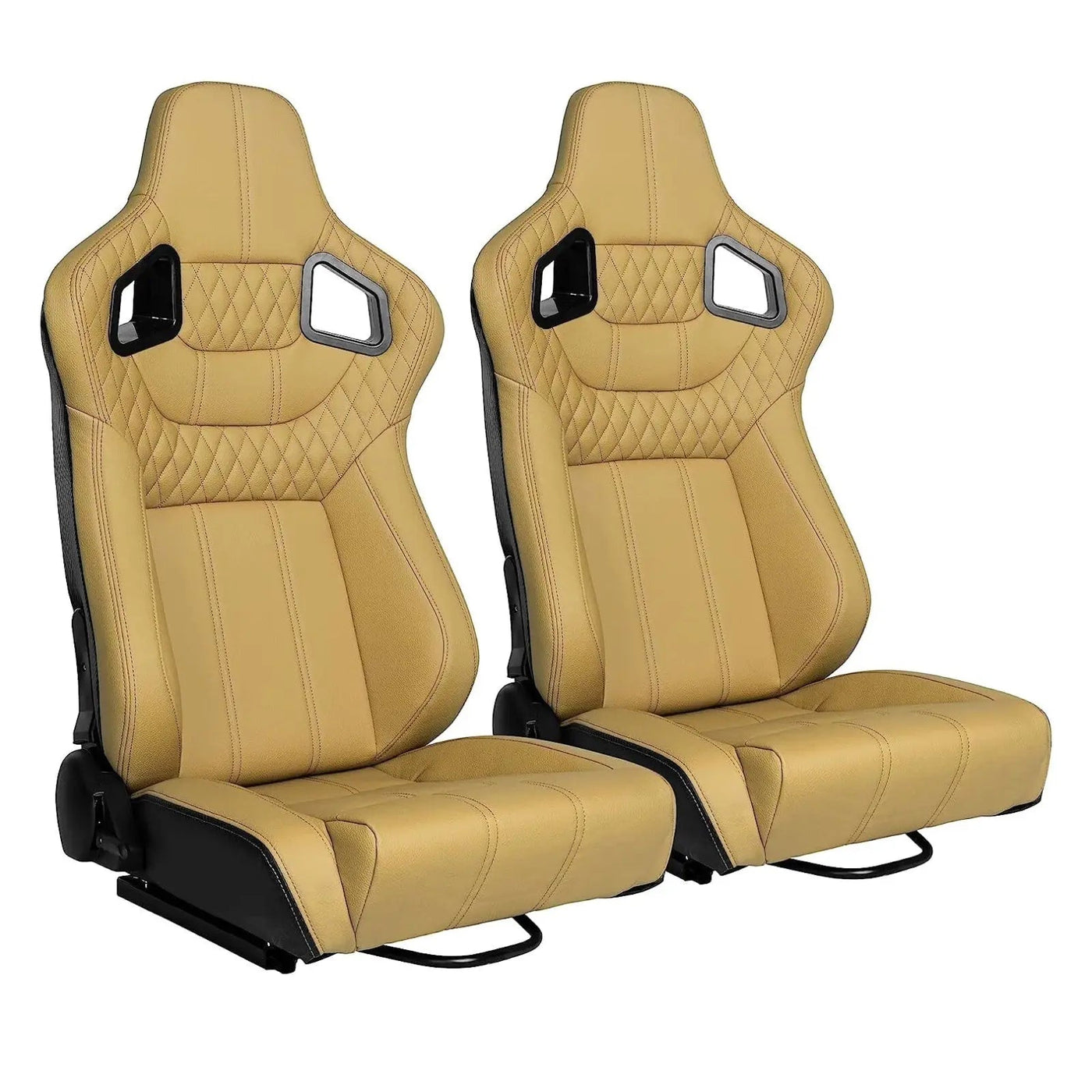 Reclinable Wingback Racing Seats PVC (Pair)