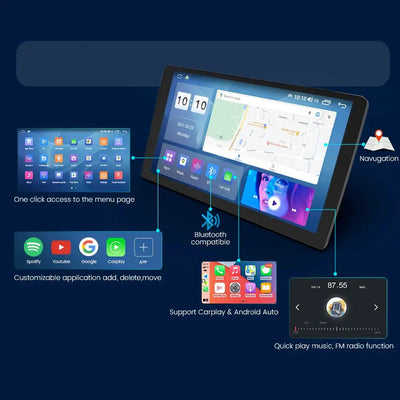 Roadstar - 9 Inch VW Android Multimedia Unit With Voice Command