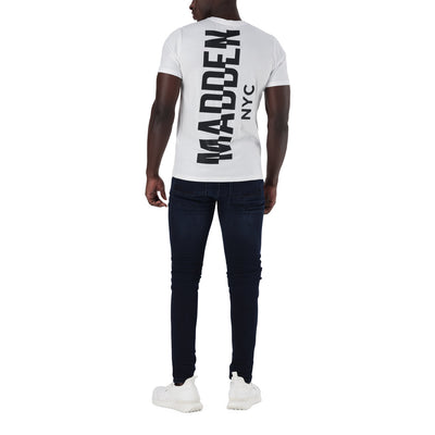 JAXON CREW NECK LOGO TEE WHITE
