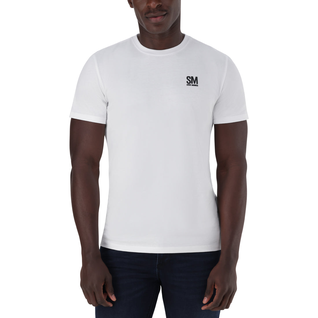 JAXON CREW NECK LOGO TEE WHITE