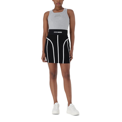 ISABELLA GREY MELANGE LOGO TANK TOP