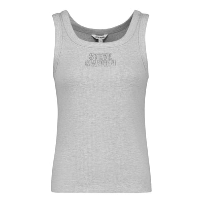 ISABELLA GREY MELANGE LOGO TANK TOP
