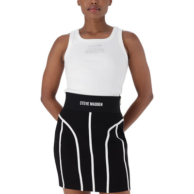 ISABELLA WHITE LOGO TANK TOP