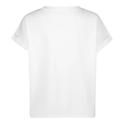 BLAIRE WHITE LOGO TEE WITH POPPERS