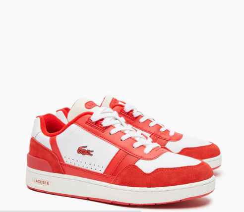 Lacoste T-Clip Leather Bicolour Trainer