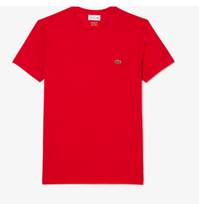 Lacoste Men's Crew Neck Pima Cotton Jersey T-shirt