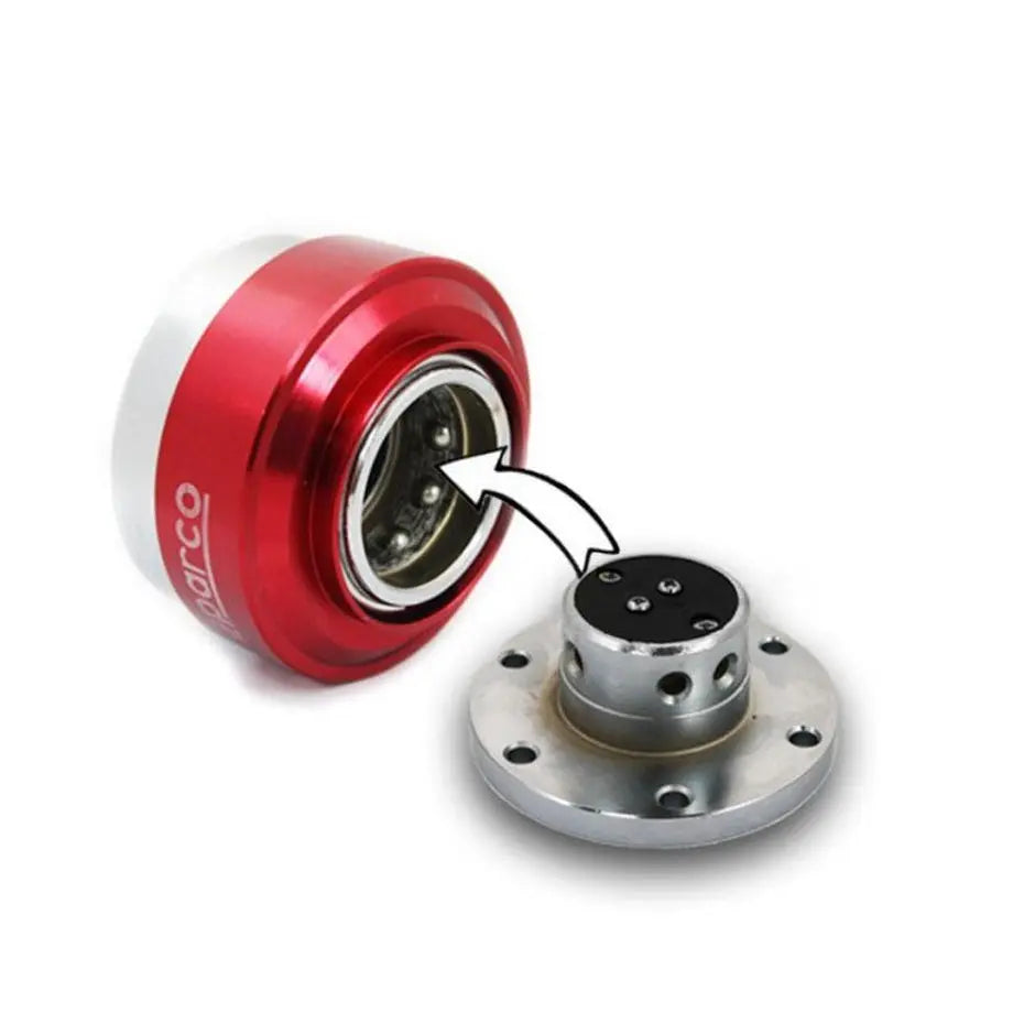 Sparco Quick Release Steering Wheel Hub Kit (Red)