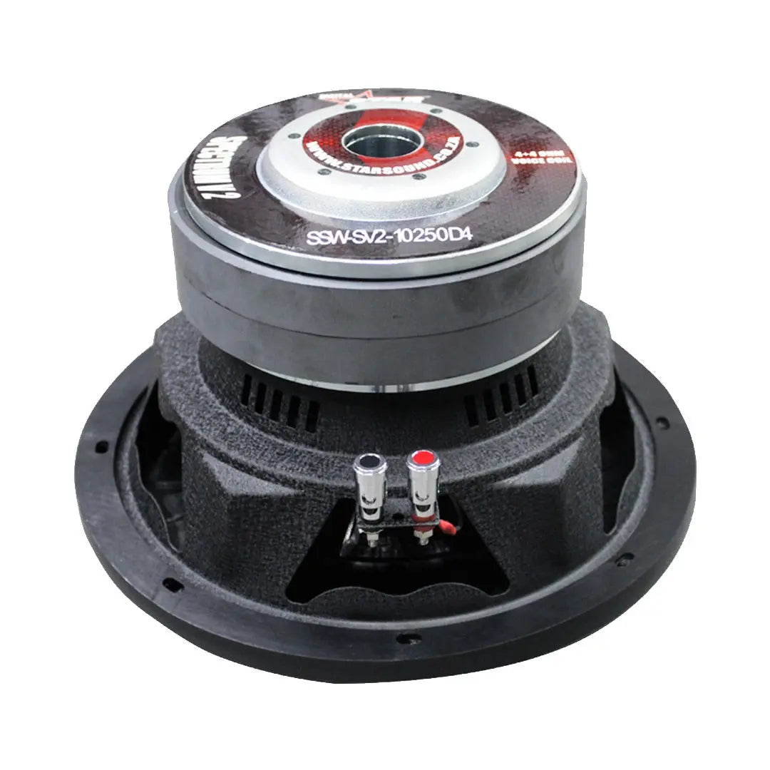 Star Sound 10" SSW-SV2-10250D4 Spectrum Series D4 DVC Subwoofer (10250W)