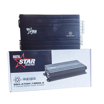 Star Sound Atom Series Micro 4-Channel Amplifier (13800W)