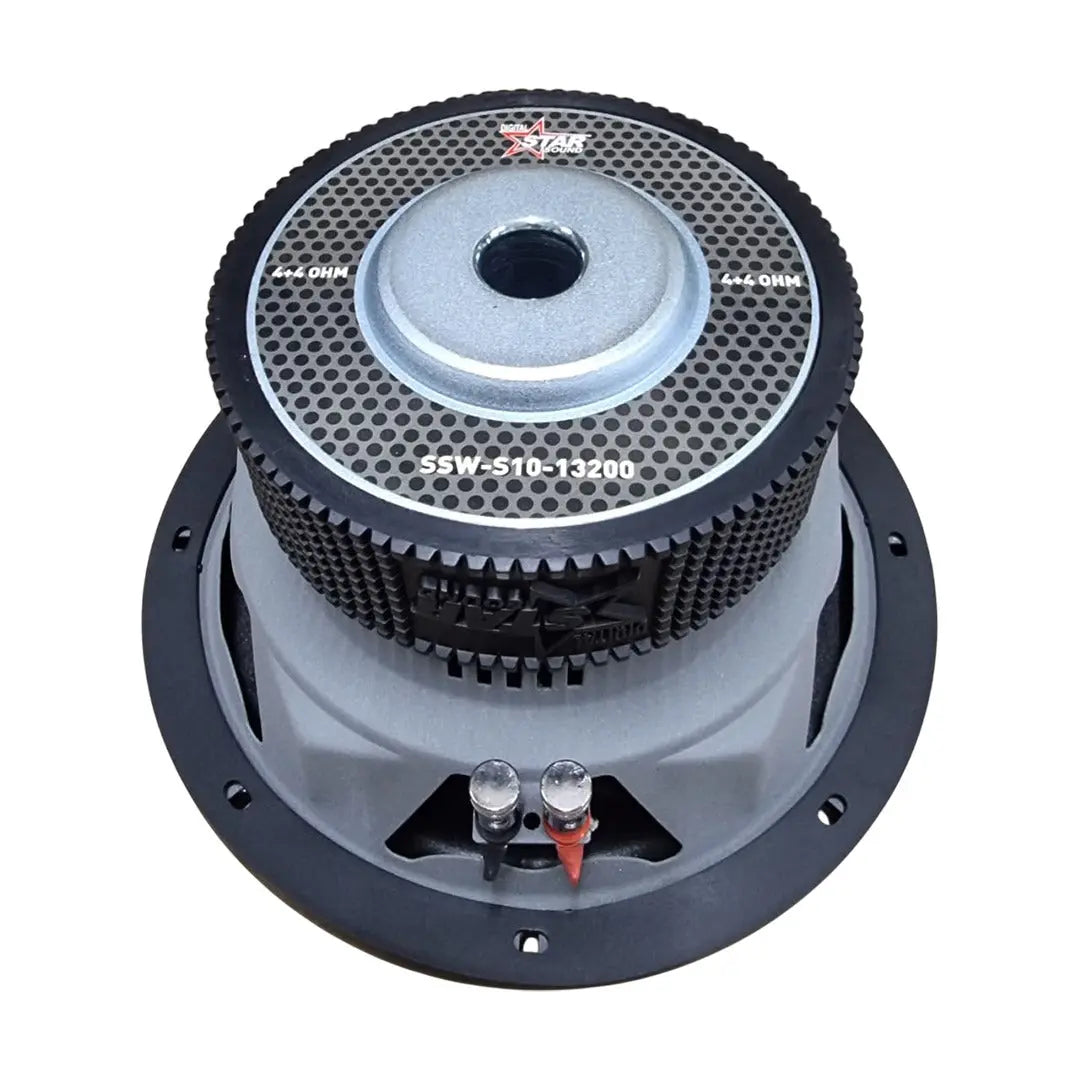 Star Sound SSW-S10-13200D4 10" Grey Cone D4 DVC Subwoofer - 13200W