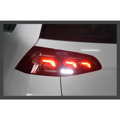 Suitable To Fit - VW Golf 7 / 7.5 IQ Style Smoked Red LED Sequential Taillights