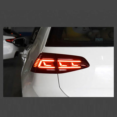 Suitable To Fit - VW Golf 7 / 7.5 IQ Style Smoked Red LED Sequential Taillights