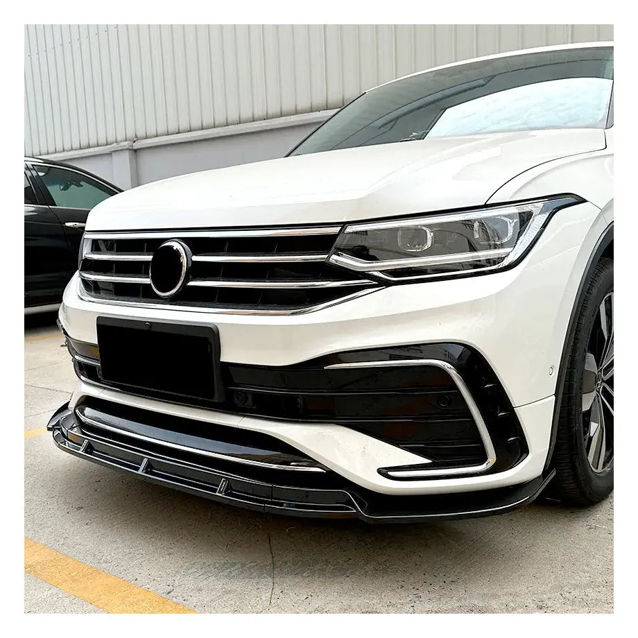 Suitable To Fit - VW Tiguan R / R-Line (21-On) Gloss Black 3-Piece Front Spoiler