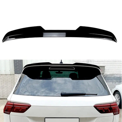 Suitable To Fit - VW Tiguan R / R-Line (21-On) Maxton Style Gloss Black Roof Spoiler Extension