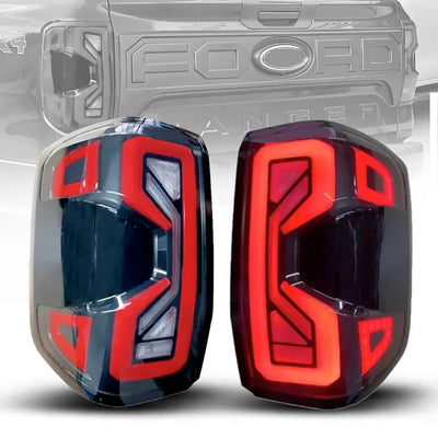 Suitable To Fit - Ranger Next Gen (22-On) Smoked Black Raptor Style LED Tailights