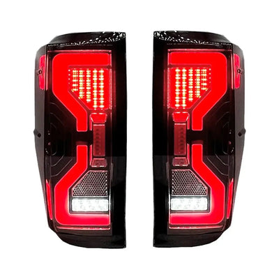 Suitable To Fit -  Ranger T6/T7/T8 (12-22) Next Gen Raptor Style Smoked Black LED Taillights