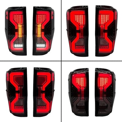 Suitable To Fit -  Ranger T6/T7/T8 (12-22) Next Gen Raptor Style Smoked Black LED Taillights