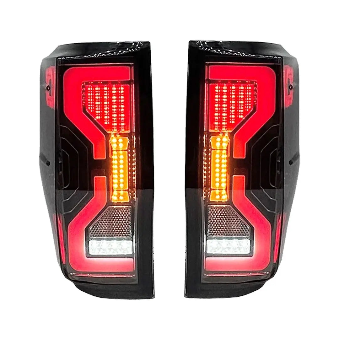 Suitable To Fit -  Ranger T6/T7/T8 (12-22) Next Gen Raptor Style Smoked Black LED Taillights