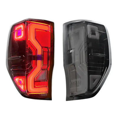 Suitable To Fit -  Ranger T6/T7/T8 (12-22) Next Gen Raptor Style Smoked Black LED Taillights
