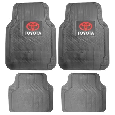 Suitable To Fit - Toyota 4-Piece Rubber Car Mats