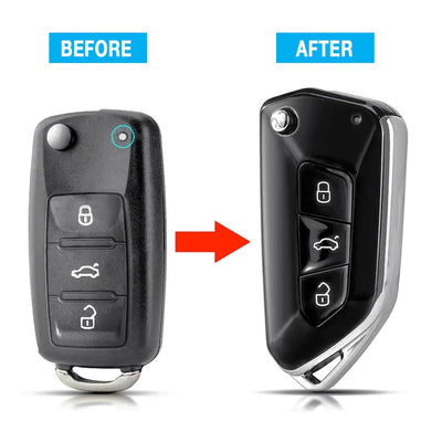 Golf 8 Style 3-Button Switch Blade Conversion Key
