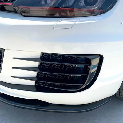 Suitable To Fit - VW Golf 6 Gloss Black Fog Covers (Pair)