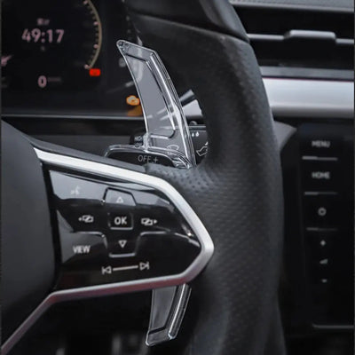 Suitable To Fit - VW Golf 8 Acrylic Ghost Paddle Shift Extensions