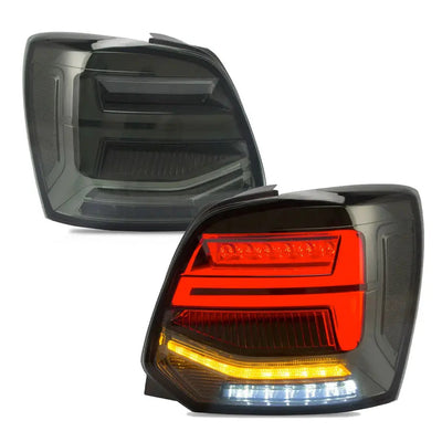 Suitable To Fit - VW Polo 6R Smoked Black LED Sequential Taillight