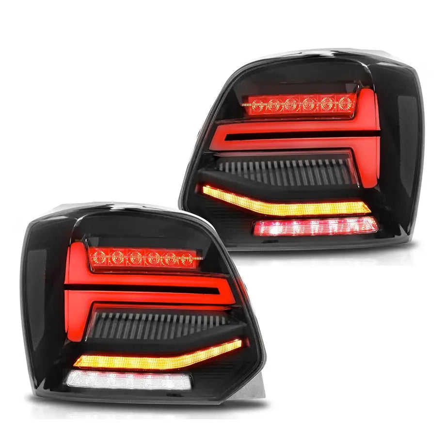 Suitable To Fit - VW Polo 6R Smoked Black LED Sequential Taillight